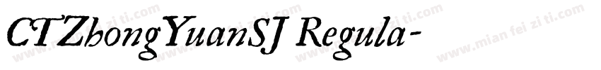 CTZhongYuanSJ Regula字体转换